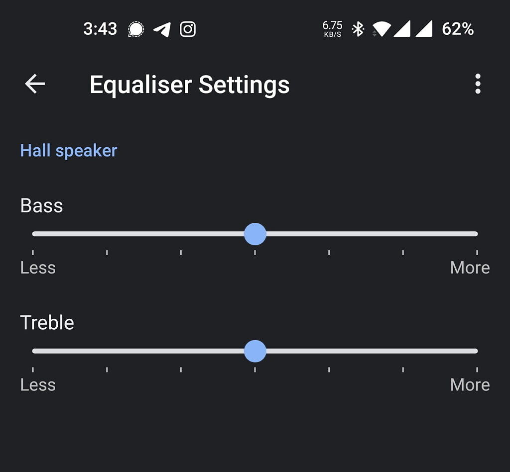 Google Nest Audio - Google Home Equalizer Settings