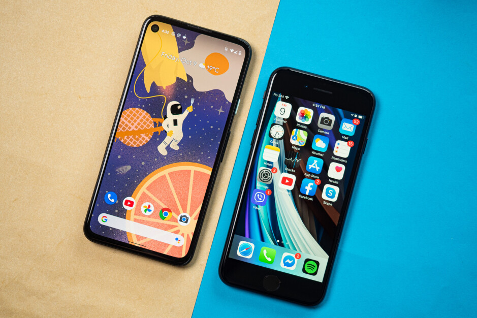 مقارنة بين Google Pixel 4a و Apple iPhone SE (2020)